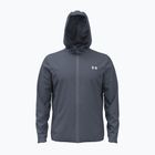 Men's training jacket Under Armour Tech Utility Woven Jacket downpour gray/white