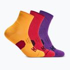 Socks HOKA Quarter Run Sock 3-Pack egg yolk/cerise/virtual violet