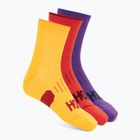 Socks HOKA Quarter Run Sock 3-Pack egg yolk/cerise/virtual violet