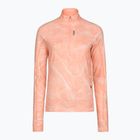 Women's running sweatshirt HOKA Skyform Half Zip CLF PRT sunstone print