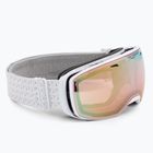 Ski goggles Alpina Estetica QV white gloss/gold sph