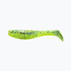 Rubber lure Relax Hoof 4 Laminated 4 pcs silk chartreuse-blue red glitter BLS4-L