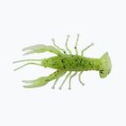 Relax Crawfish 2 Laminated rubber lure 4 pcs chartreuse-black jumbo glitter white CRF2