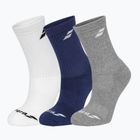 Babolat socks 3 pairs white/estate blue/grey
