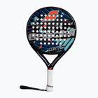 The racket is Babolat Contact blue/red 185911
