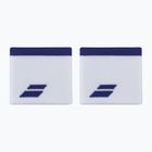 Babolat Logo Wristband 2 pcs white/sodalite blue