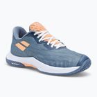 Women's badminton shoe Babolat Shadow Spirit 2 grey/ coral