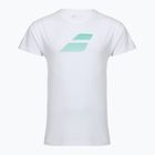 Babolat men's Exercise Big Flag t-shirt white/white