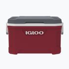 Igloo Latitude 52 industrial red/white/meteorite travel fridge