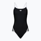 Women's one-piece swimsuit arena Team Stripe Super Fly Back One Piece black 001195/501