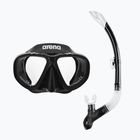 Arena Premium Snorkeling Set black/clear/black