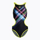 Women's one-piece swimsuit Arena Tech One Back Placement black and colour 005561