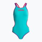 Women's one-piece swimsuit arena One Double Cross Back One Piece blue 004732/889