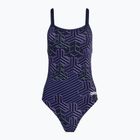 Women's one-piece swimsuit arena Kikko Pro Challenge Back navy/navy multi