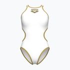 Ladies' one-piece swimsuit Arena One Biglogo One Piece white/gold