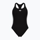 Women's one-piece swimsuit arena Icons Racer Back Solid black / white