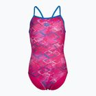 Arena Daly Light Drop Back freak rose/blue china children's one-piece swimsuit
