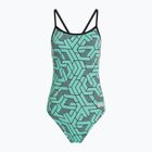 Arena Escape Challenge Back black/water blue multi women's one-piece swimsuit
