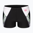 Men's arena Stripe Swim Boxers Short black/white/multi