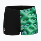 Children's swimming boxers arena Foam Swim Short black/soft green multi