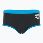 Men's swimming boxers arena One Low Waist Short Big Logo asphalt/turquise