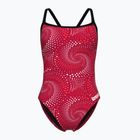 Women's one-piece swimsuit arena Fireflow Challenge Back black/team red