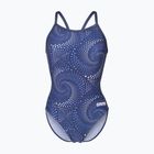 Ladies' one-piece swimsuit arena Fireflow Lightdrop Back navy/team navy