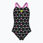 Children's one-piece swimsuit arena Multiple Dot Swim Pro Back multi black/orchid
