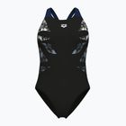 Women's one-piece swimsuit arena Graphic V Back black/navy