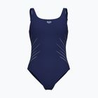 Women's one-piece swimsuit arena Isa Squared Back navy/ice