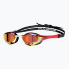 Swim goggles arena Cobra Edge Swipe Mirror gold/red