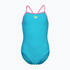Children's one-piece swimsuit arena Light Drop Solid eyeblush/shocking pink/shocking pink