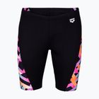 Men's swim jammers arena Texture Swim black/black multi