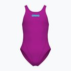 Children's one-piece swimsuit Arena Team Swim Tech Solid very fuchsia/water