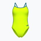 Ladies' one-piece swimsuit Arena Lace Back Solid artic lime/blue cosmo