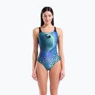 Ladies' one-piece swimsuit arena Peacock Swim Pro Back multi green/black
