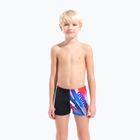 Boys' swim boxers arena Loud Swim Short black/multi