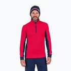 Men's Rossignol Cieloalto Fleece Half zip sports sweatshirt red