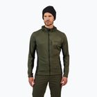 Men's sweatshirt Rossignol Blackside Mix Full Zip Hoodie Fleece olive shadow