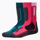Children's ski socks Rossignol Essential 2 pack electric fuchsia