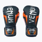 Venum Elite boxing gloves navy/silver/orange