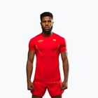 Men's training T-shirt Venum X WOW FC Rashguards fury red/gold