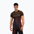 Men's rashguard Venum Quetzal Fury Rashguard black/fury red/tangerine