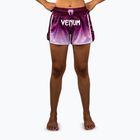Women's training shorts Venum Iris Muay Thai plum/white