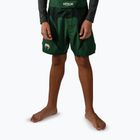 Children's training shorts Venum Attack Kids Fightshorts forest green/off white