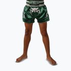 Children's training shorts Venum Inferno Muay Thai forest green/off white