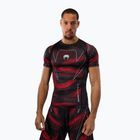 Men's rashguard Venum Matupa Short Sleeve black/red/silver