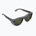 Quiksilver Eliminator+ matte crystal smoke/green sunglasses EQYEY03150-XSSG