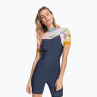 Women's wetsuit ROXY 2/2 Syncro SS BZ QLCK 2021 jet gry/coral flme/temple gold