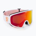 Women's snowboard goggles ROXY Feenity Color Luxe 2021 bright white/sonar ml revo red